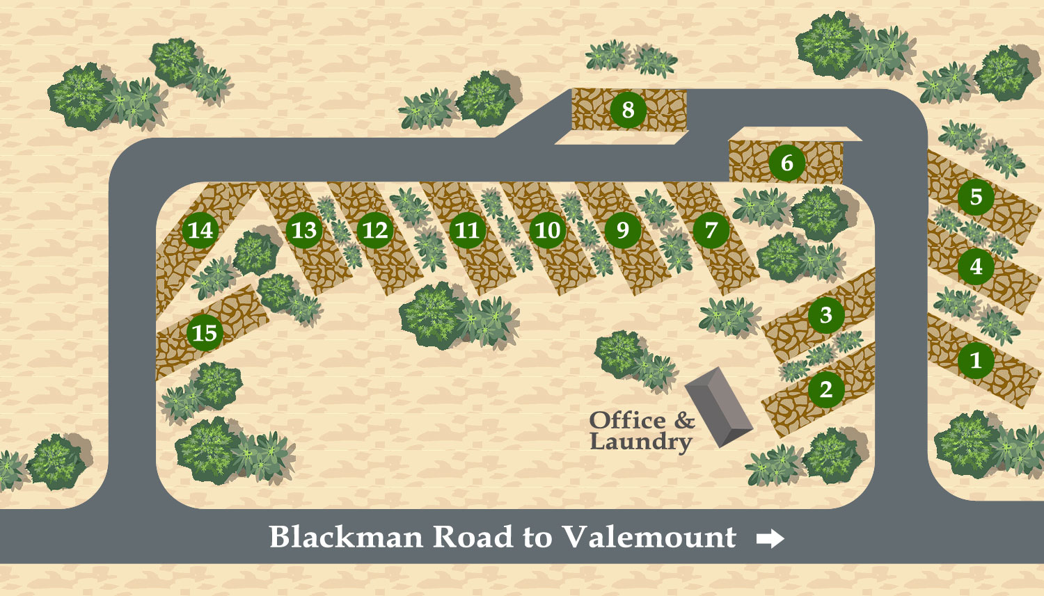 map of camp blackman rv park campground